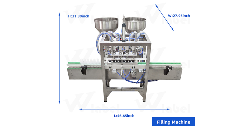 Desktop Liquid Filling Capping Production Line without Vibrating plate