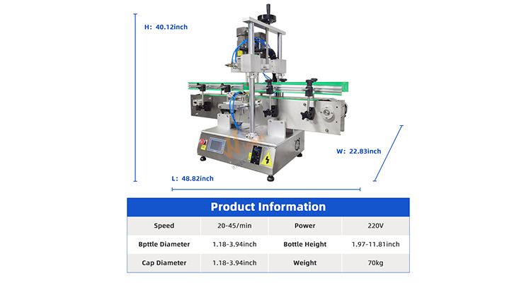 Desktop automatic capping machine