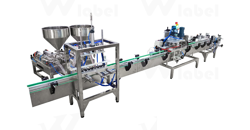 Desktop Liquid Filling Capping Production Line without Vibrating plate