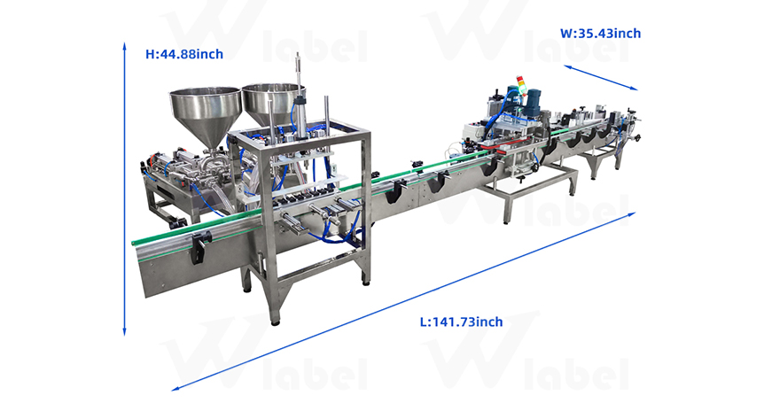 Desktop Liquid Filling Capping Production Line without Vibrating plate