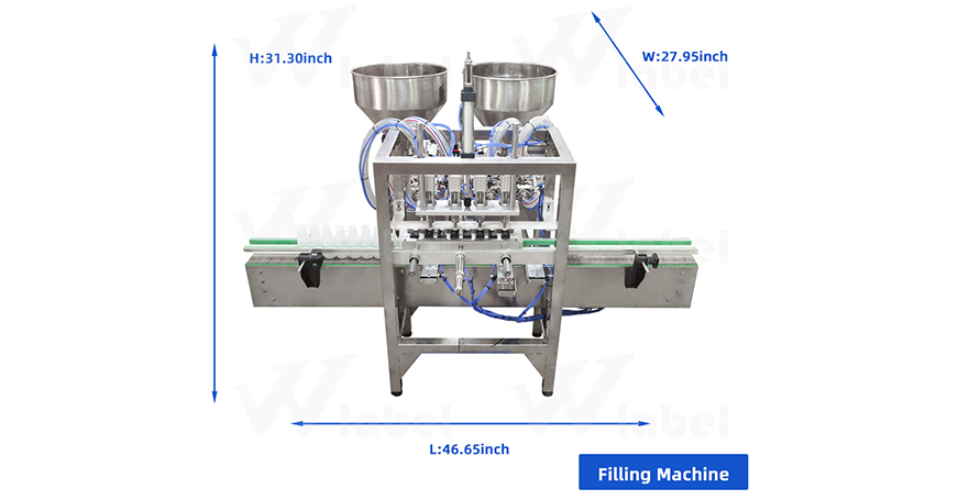 Desktop Small Liquid Filling Capping Labeling Machine Line