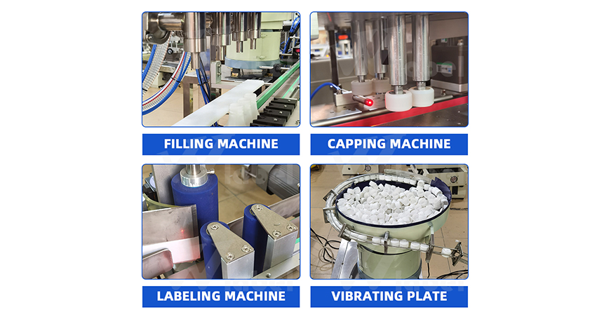 Desktop Small Liquid Filling Capping Labeling Machine Line