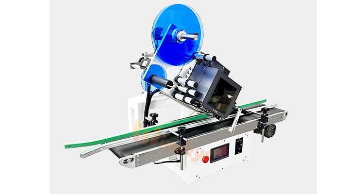 Automatic Mylar Bag Tabletop Pouch Flat Surface Labeling Machine With Printer